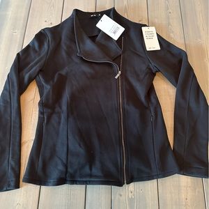 Saint and Sofia cotton biker jacket.  Black.  Size 10 or Large.  Never worn.